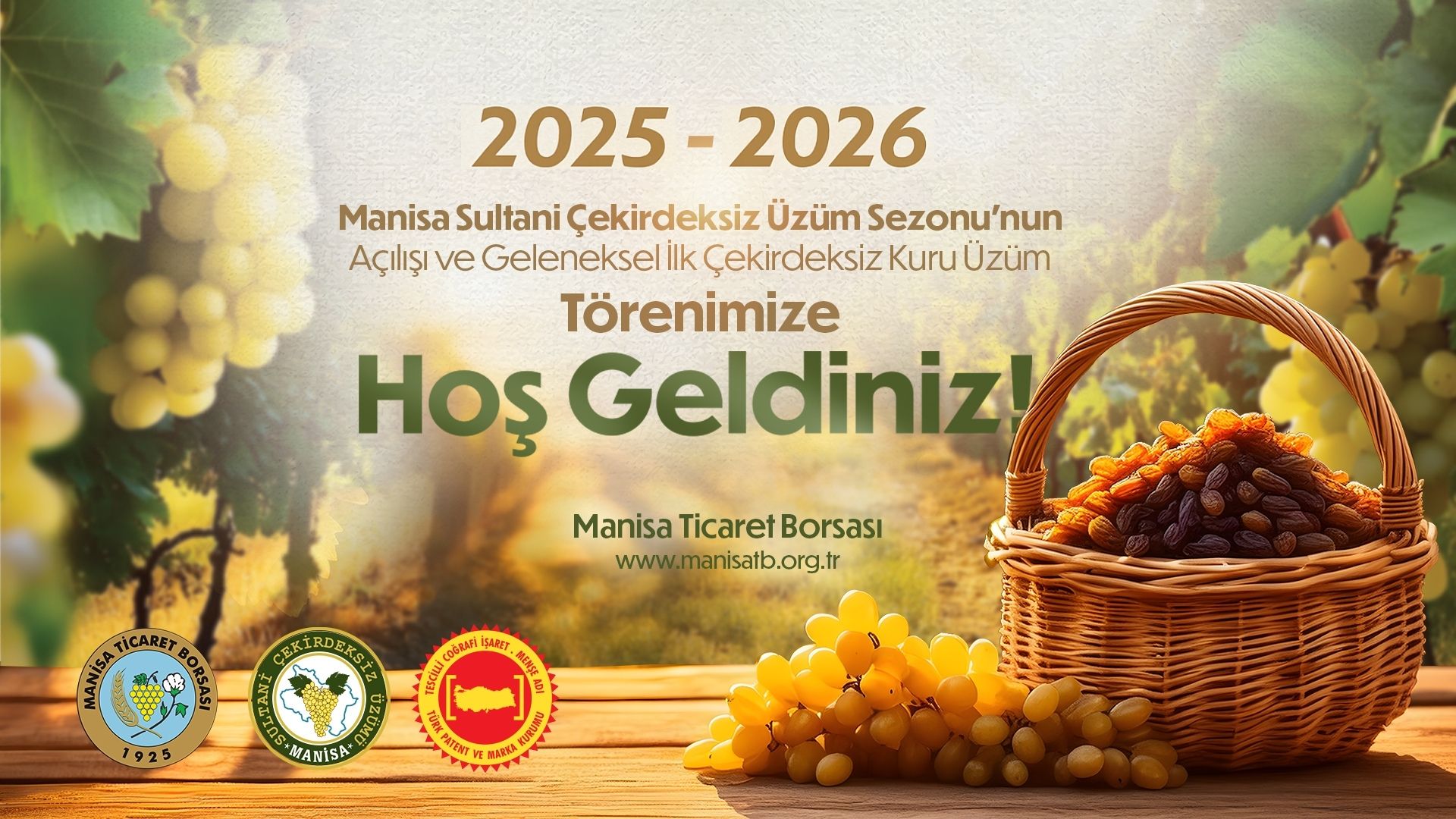 Manisa Sultani Çekirdeksiz Üzümü '2025-2026 Sezon Açılışı Töreni'