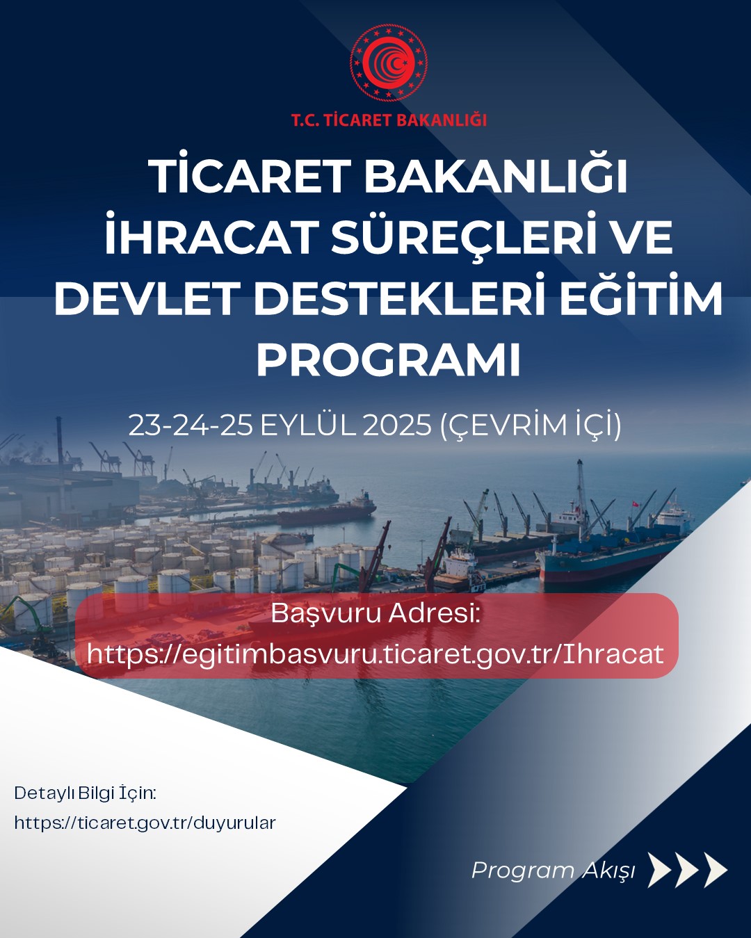 Ticaret Bakanlığı İhracat Süreçleri ve Devlet Destekleri Eğitim Programı