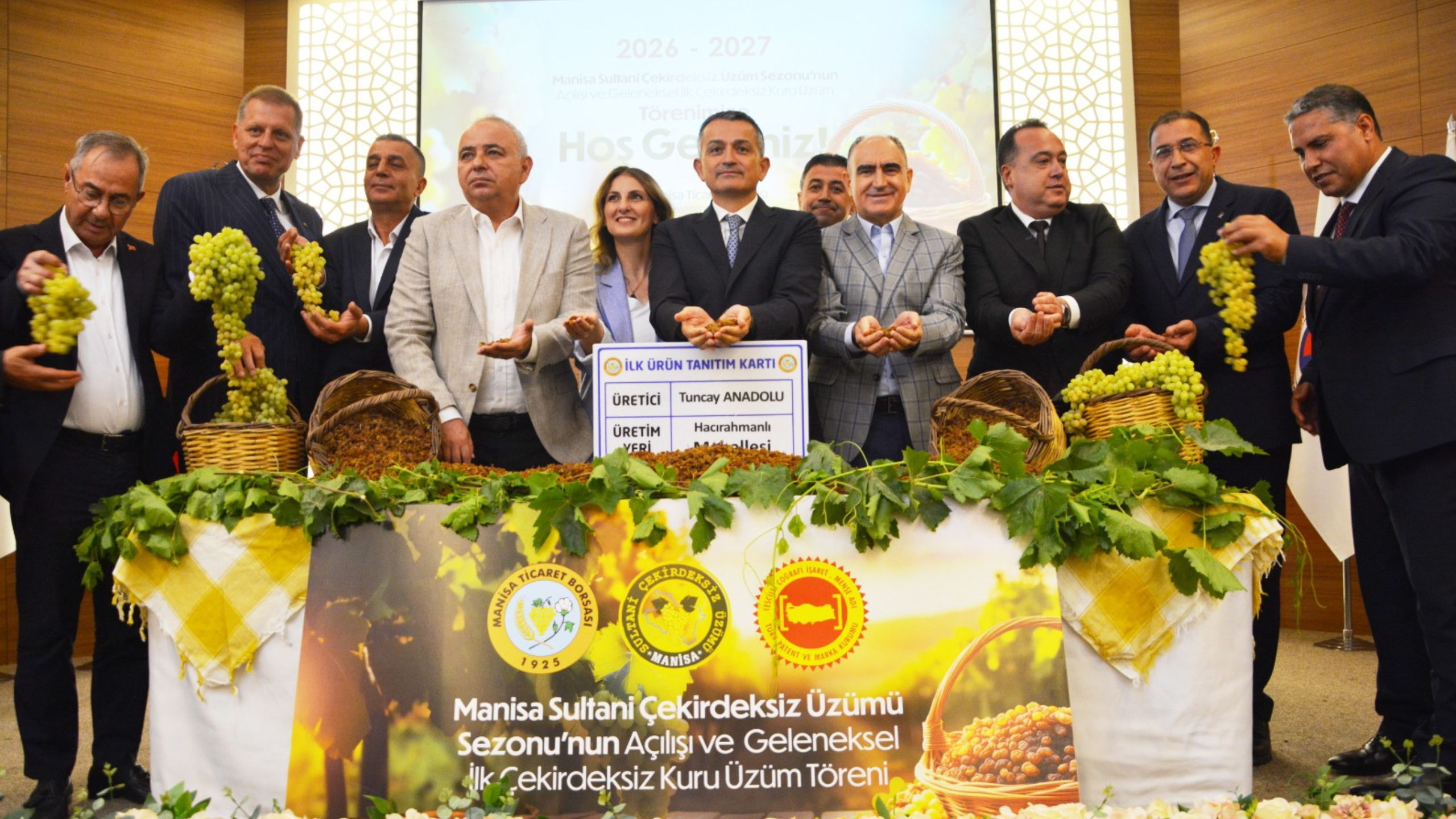 Manisa Sultani Çekirdeksiz Üzümü 2026-2027 Sezon Açılışı Gerçekleştirildi