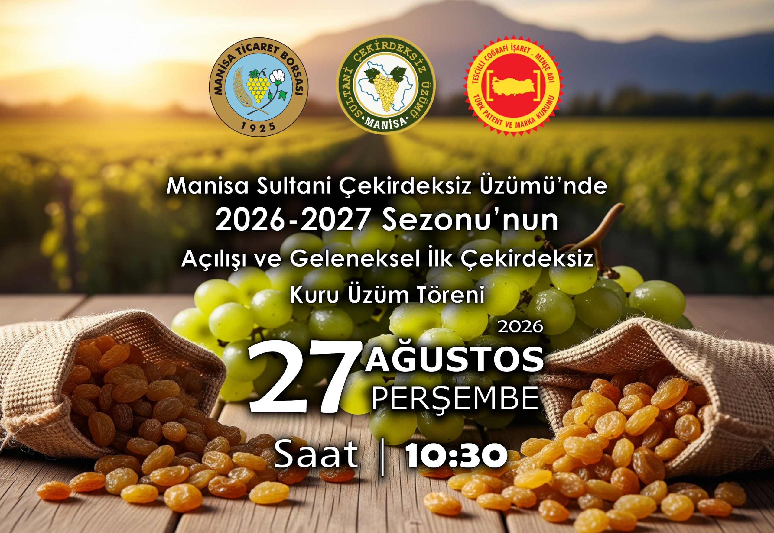 Manisa Sultani �ekirdeksiz �z�m� '2026-2027 Sezon A��l�� T�reni'