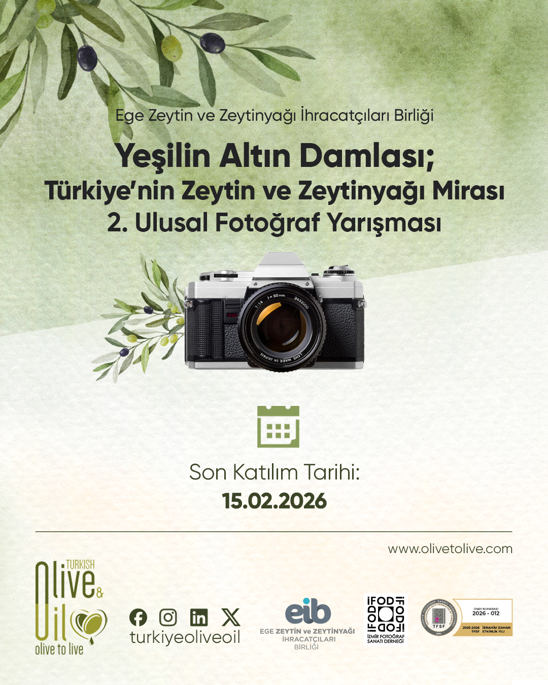2. Ulusal Zeytin ve Zeytinyağı Fotoğraf Yarışması